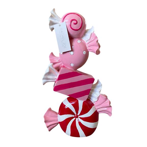 Rachel Zoe Large Pastel Candy Shaped Statue 23in Valentines Day Decor New - Picture 2 of 16